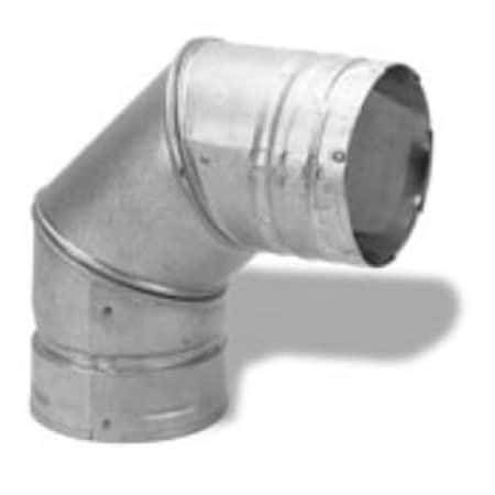 Perfectpillows M &amp; G Duravent 4PVP-E90 4 Inch Pelletvent Pro 90 Deg Elbow Stainless PE2547903